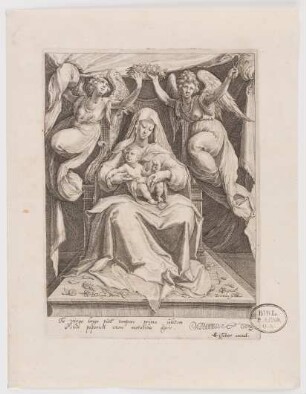 Thronende Maria mit Kind