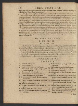De Servitutibus. Titulus II.