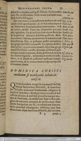 Dominica Christi modicum se occultantis Iohan. 16 vers. 16