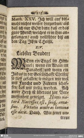 XIV. Die mit Furcht und Zittern auß zuübende Seeligkeit