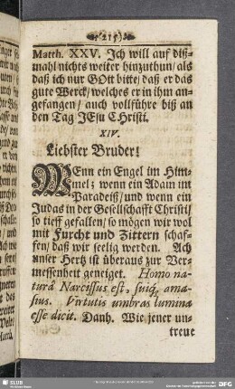 XIV. Die mit Furcht und Zittern auß zuübende Seeligkeit