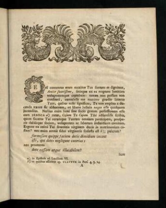 I-X, Etsi contentus eram maxime Tua fortuna et ...