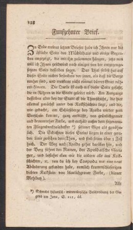 Funfzehnter Brief.