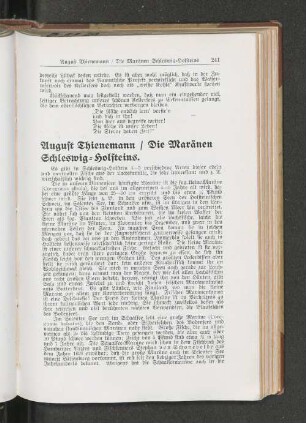 August Thienemann / Die Moränen Schleswig-Holsteins