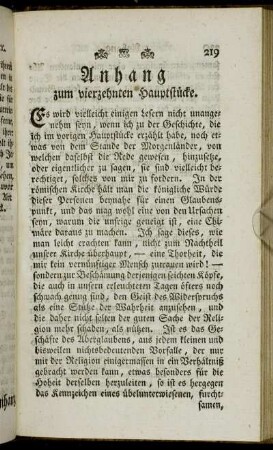 Anhang zum vierzehnten Hauptstücke.