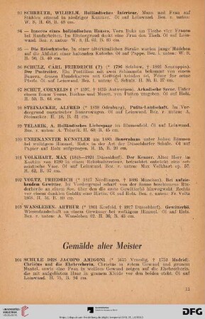 Gemälde alter Meister (Nr. 104 - 165)