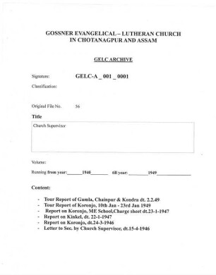 Church Supervisor