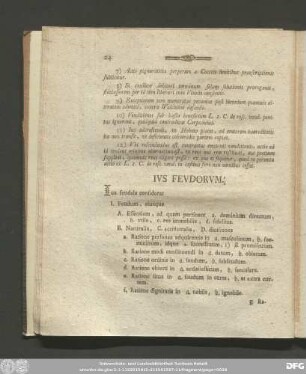 Ius Feudorum.