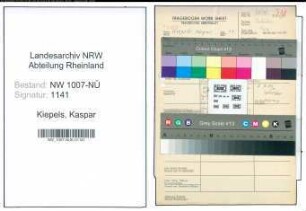 Entnazifizierung Kaspar Kiepels , geb. 00.00.0000 (Kaufm.Angestellter)