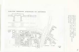 Gästehaus am Luisenplatz, Berlin-Charlottenburg (Diplomarbeit bei Bernhard Hermkes): Lageplan 1:500