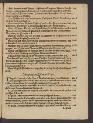 Libri peregrino Idiomate scripti.