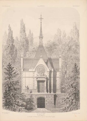 Grabkapelle für die gräfliche v. Roonsche Familie, Crobnitz: Ansicht (aus: Architektonisches Skizzenbuch, H. 148/1, 1878)