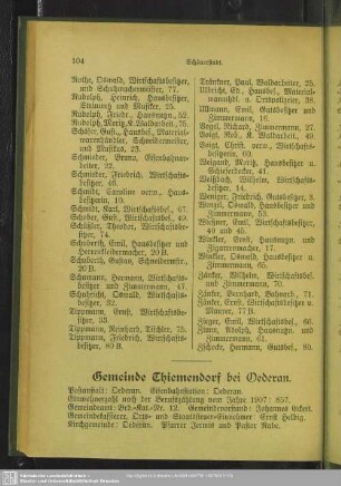 Gemeinde Thiemendorf