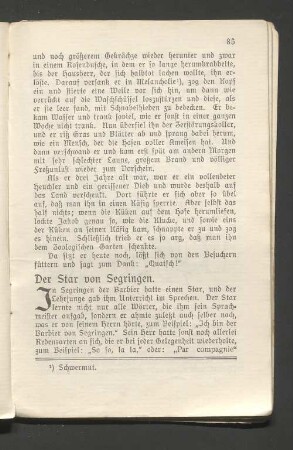 Der Star von Segringen.