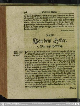 XXIII. Von dem Gebet