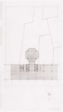 Geschäftshaus Martin-Luther-Straße/Kleiststraße (Philips/Berlin Center), Berlin-Schöneberg 2.Projektstufe: Detail-Grundriss