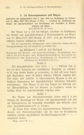 3. In Neuvorpommern und Rügen
