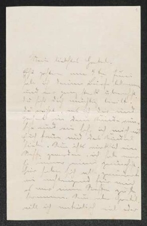 Brief von Gertrud Heimann und Moritz Heimann an Margarete Hauptmann