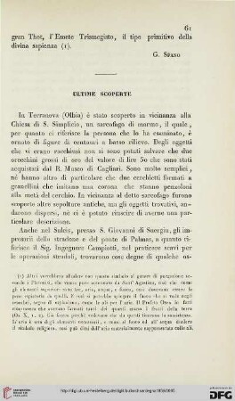 5: Ultime scoperte