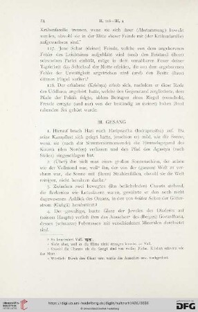 III. Gesang