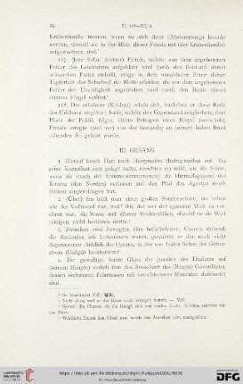III. Gesang
