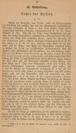 II. Abtheilung. Rechte des Dritten