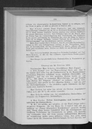 Sitzung am 19. October 1892.