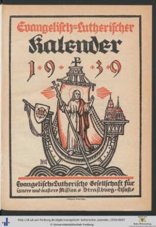 Evangelisch-lutherischer Kalender: 1939