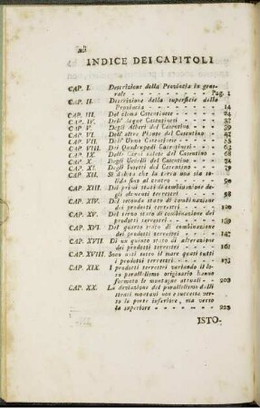 Indice Dei Capitoli