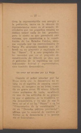 Un error del senador por La Rioja