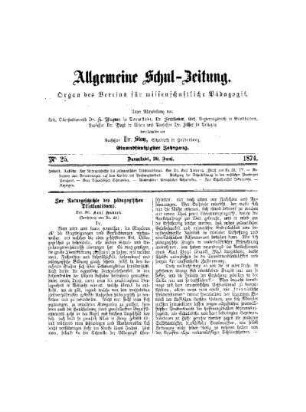 Zur Naturgeschichte des pädagogischen Dilettantismus : (Fortsetzung von Nr. 23)