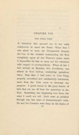 Chapter VIII. The hero pope