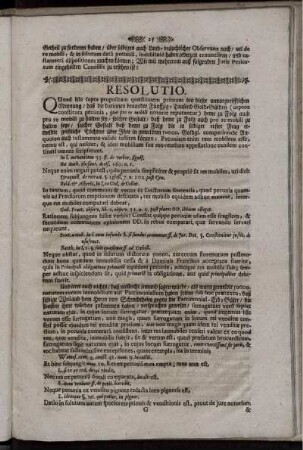 Resolutio