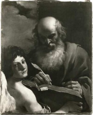 Barbieri, Giovanni Francesco gen. Guercino. Evangelist Matthäus. Leinwand; 89 x 71,5 cm. Dresden: Staatliche Kunstsammlungen, Gemäldegalerie Alte Meister Inv. Nr. 282