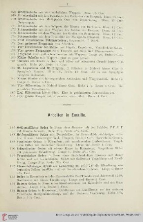 Arbeiten in Emaille (Nr. 187 - 206)