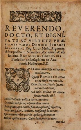Scholae, seu disputationes physicae : more academico fere propositae, & habitae plaeraeque omnes in schola illustri Cattorum