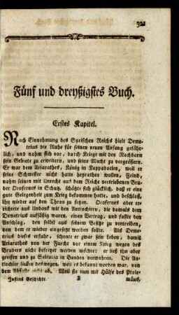 Fünf und dreyßigstes Buch