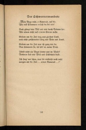 141-154, Der Schwerverwundete - Fragen
