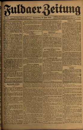 Ausgabe vom Donnerstag, den 10. Juni 1920.