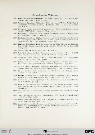 Griechische Münzen (Nr. 2284-2397)