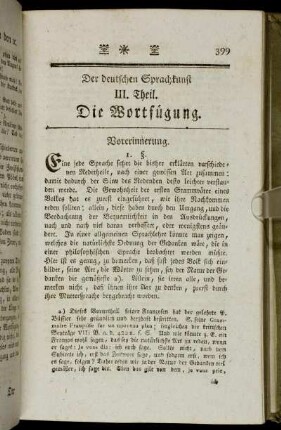 III. Theil. Die Wortfügung