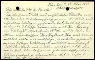H. Knackfuß an W. Kraiker