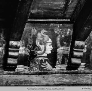 Ausmalung des Salone : Dekoration der Balkendecke
