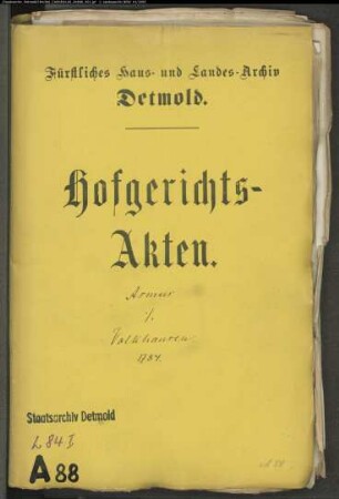 Asmus, Franz Arnold, Fassbinder (Böttcher) gegen Rat Volkhausens Erben