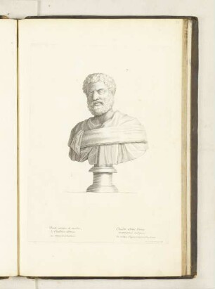 Buste antique de marbre, de Claudius albinus. au Palais des Thuilleries.