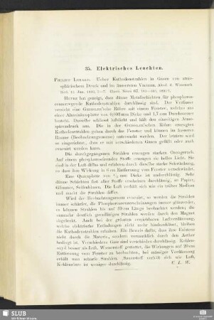 35. Elektrisches Leuchten
