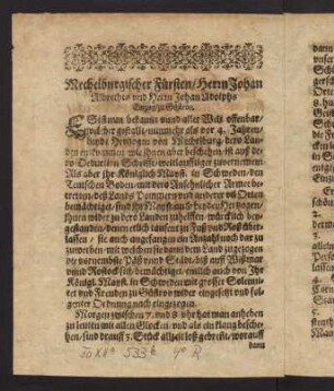 1v-4r, Der Durchleuchtigen und Hochgebornen Fürsten und Herrn...