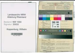 Entnazifizierung Wilhelm Koppenburg , geb. 28.05.1910 (Schreiner)