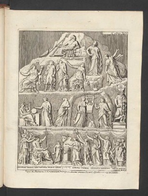 Lapis in Marinensi Columnensium Principum ditione erutus, Homeri Apotheosin repraesentans