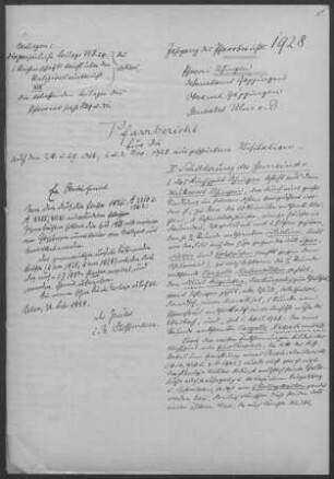 Uhingen mit Holzhausen und Sparwiesen: Pfarrbericht 1928